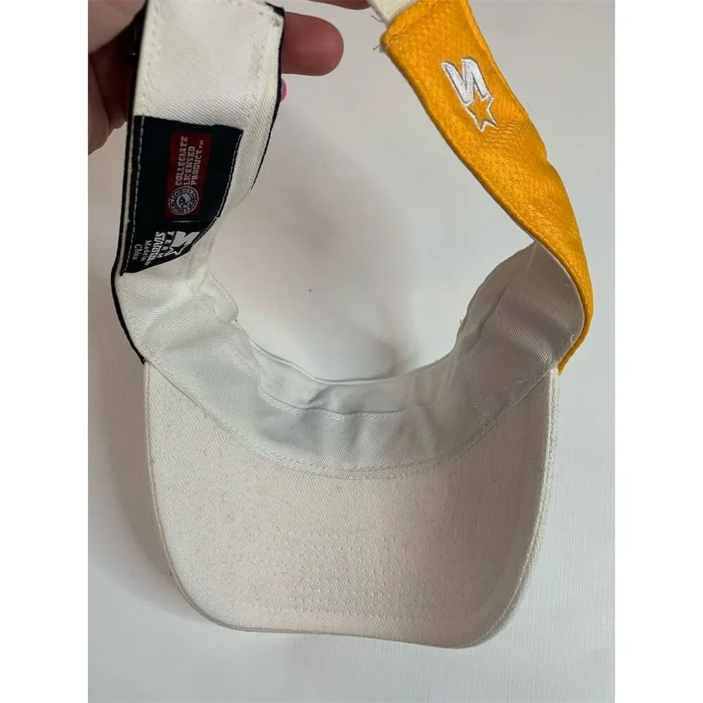 West‎ Virginia Mountaineers White Adjustable Visor Hat Unisex Adult